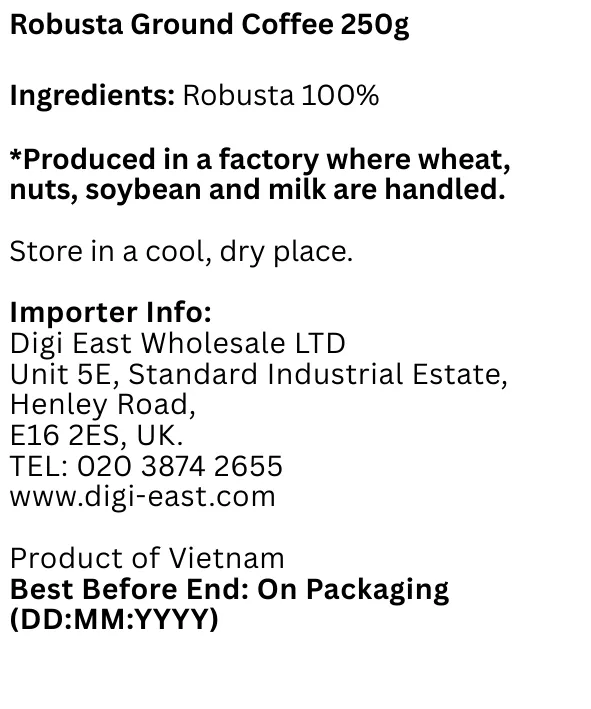 Robusta Ground Coffee 250g.webp