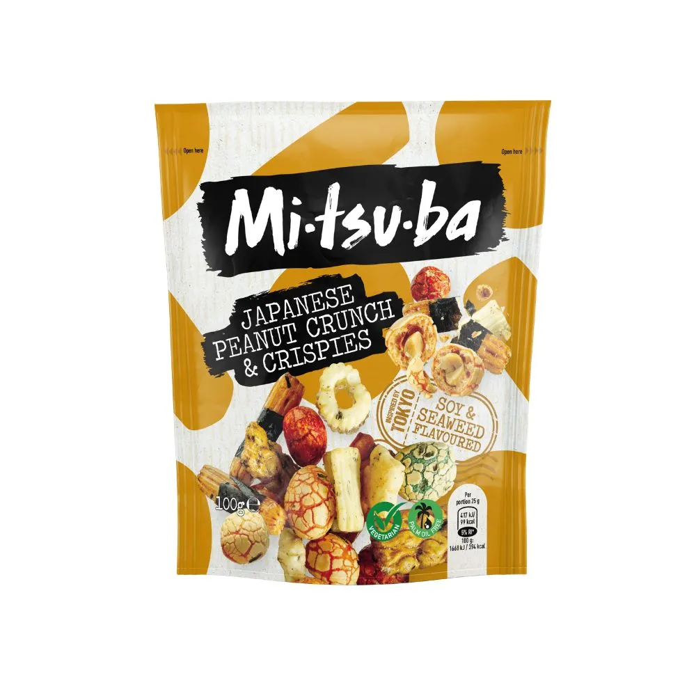 [MIT004] MITSUBA JAPANESE PEANUT CRUNCH & CRISPIES 6x100g