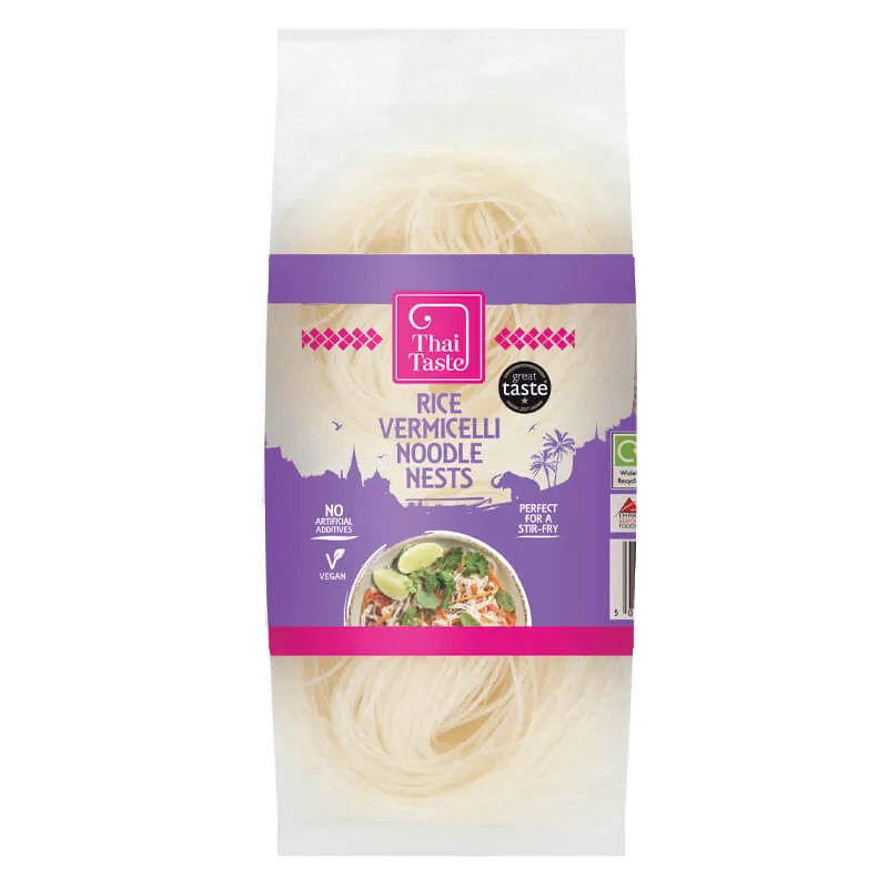 THAI TASTE RICE VERMICELLI NOODLE NESTS 8x200G
