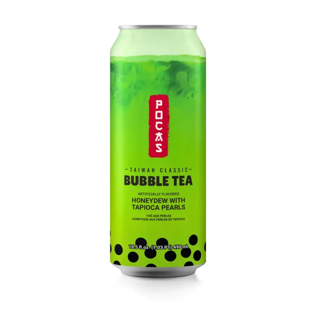 POCAS BUBBLE TEA HONEYDEW FLAVOUR 24X490ML