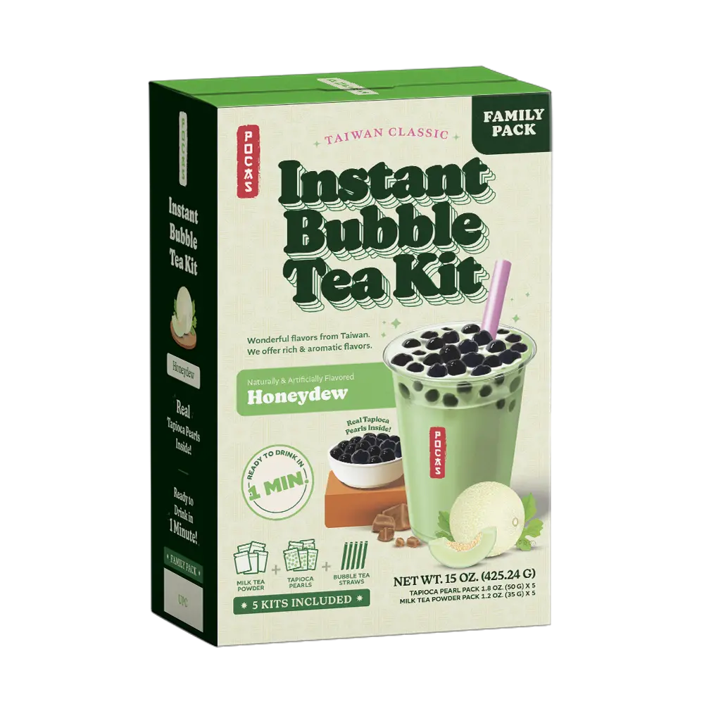 [BUB422] POCAS BUBBLE TEA DIY KIT - HONEYDEW 8X5PK/425G
