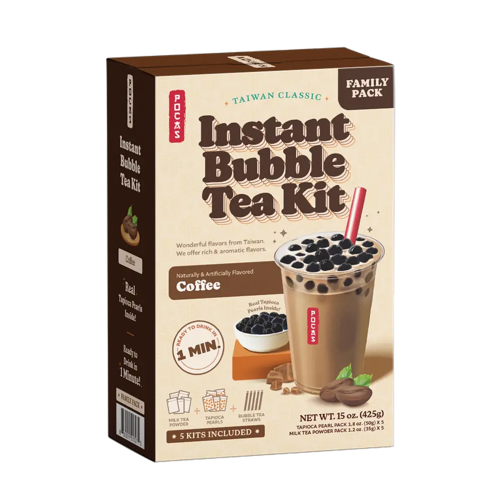 [BUB425] POCAS BUBBLE TEA DIY KIT - COFFEE 8X5PK/425G