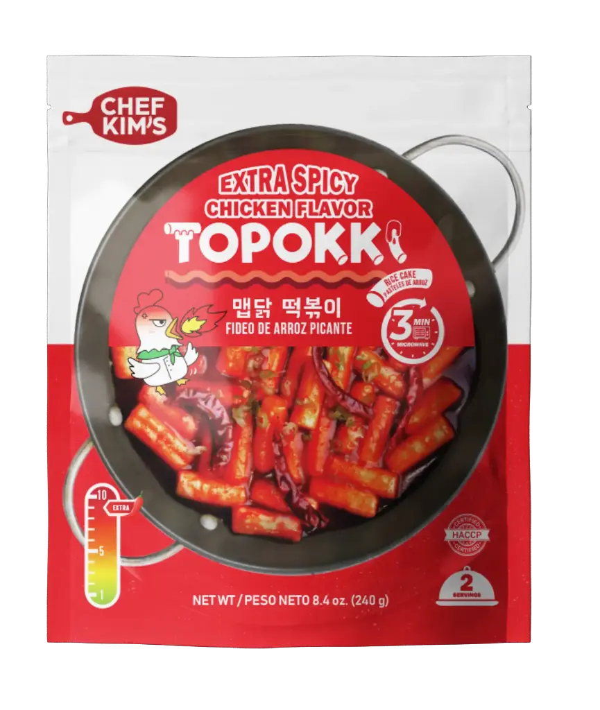 CHEF KIM'S EXTRA SPICY TOPOKKI 12PK/240G