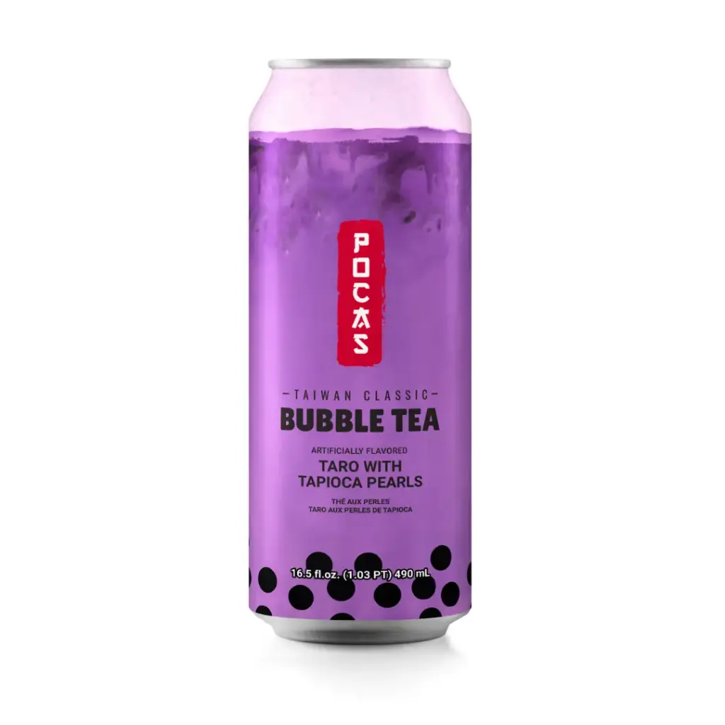 [BUB340] POCAS BUBBLE TEA TARO FLAVOUR 24X490ML
