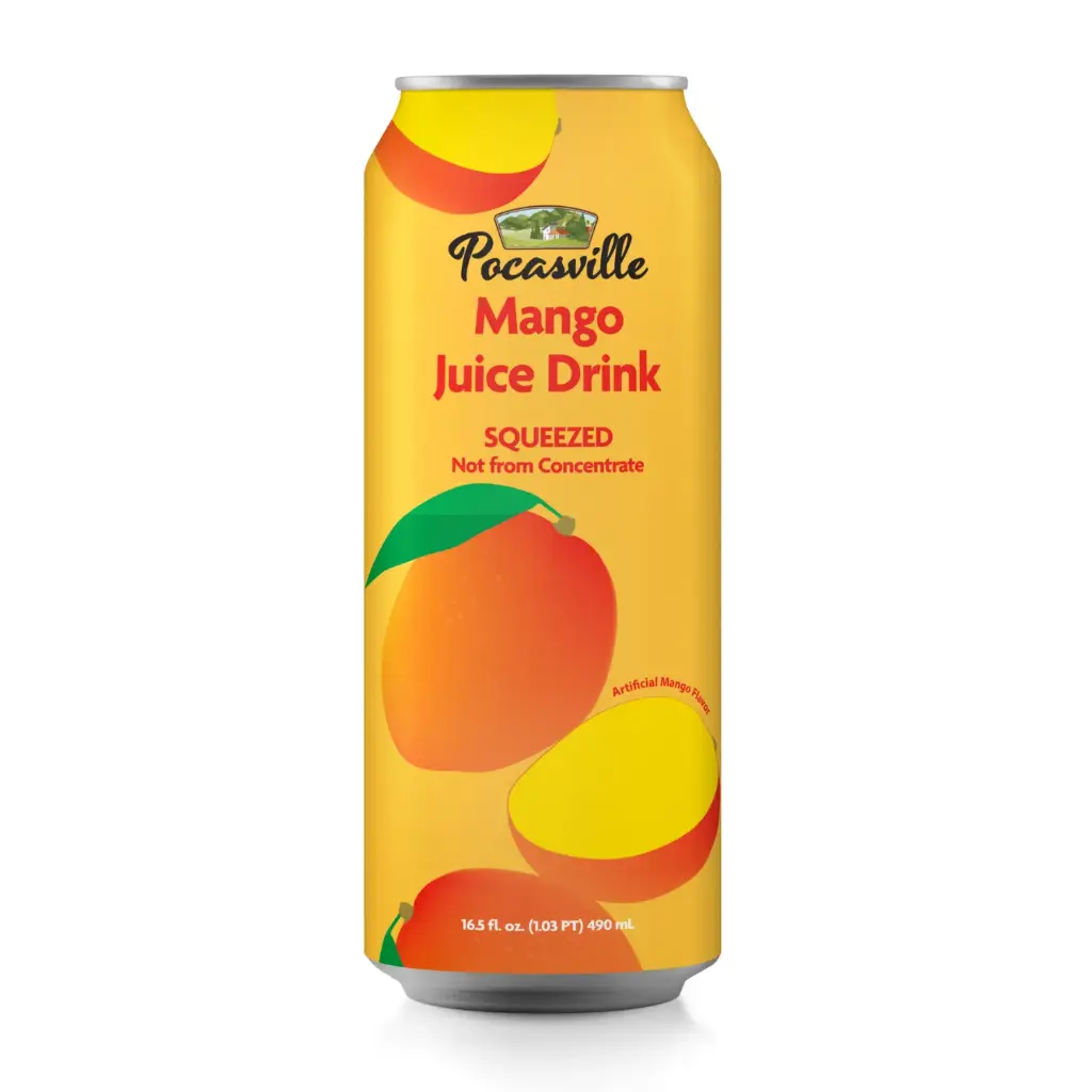 POCASVILLE MANGO JUICE DRINK 12X490ML
