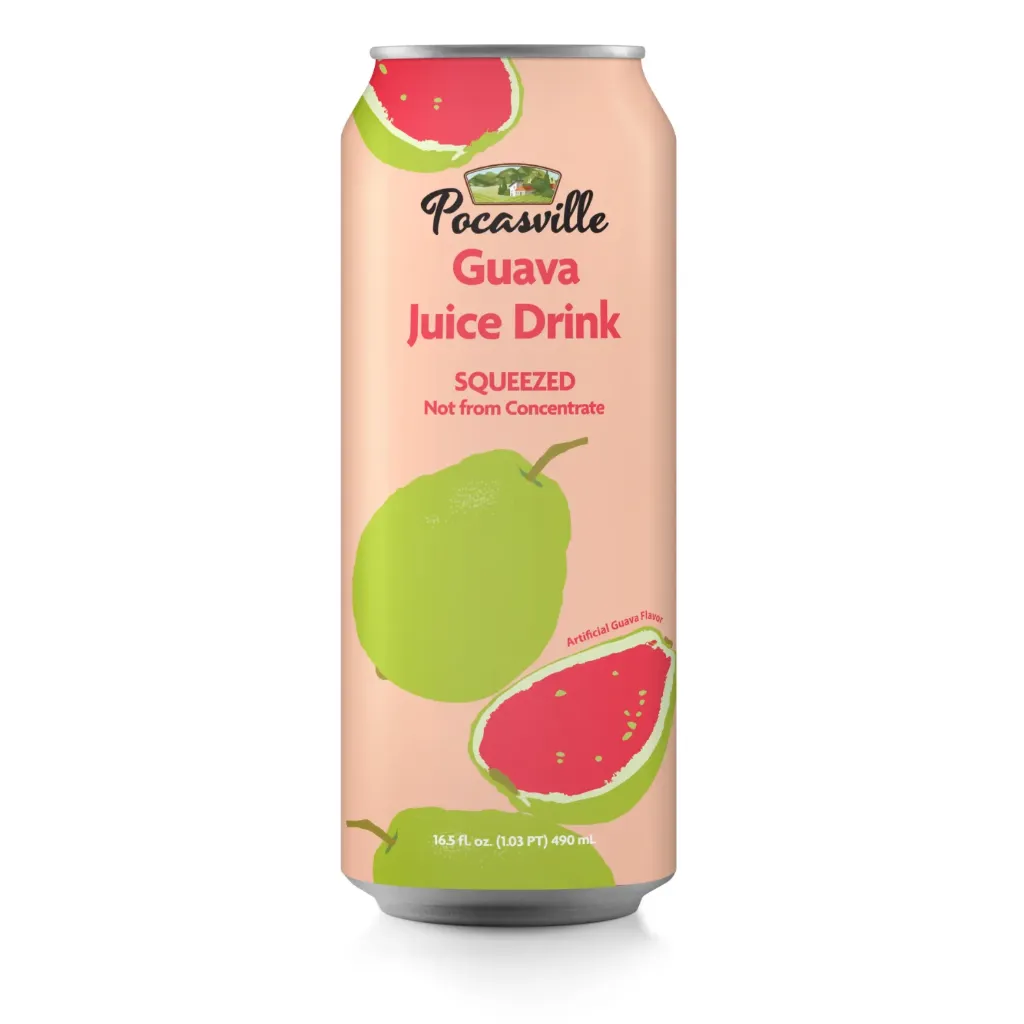 [POC614] POCASVILLE GUAVA JUICE DRINK 12X490ML