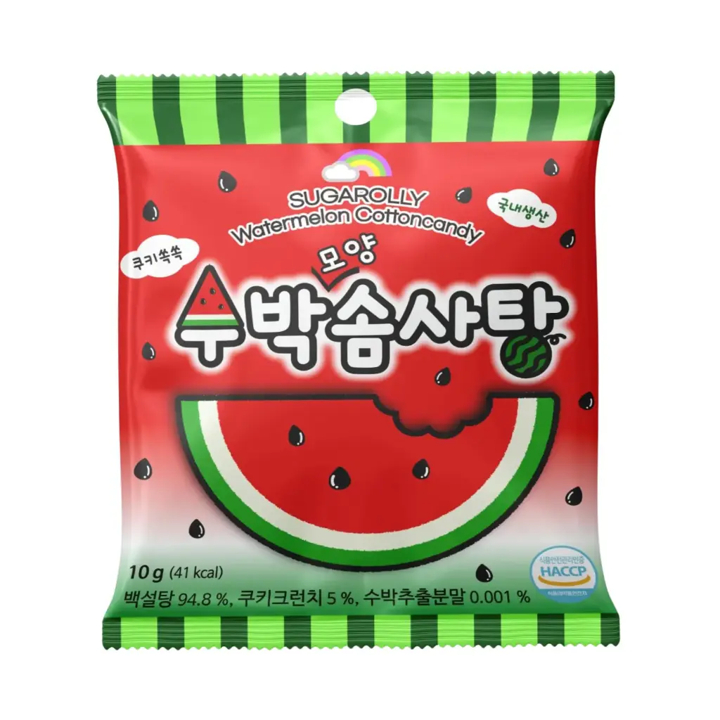 SUGAROLLY WATERMELON COTTON CANDY 10G