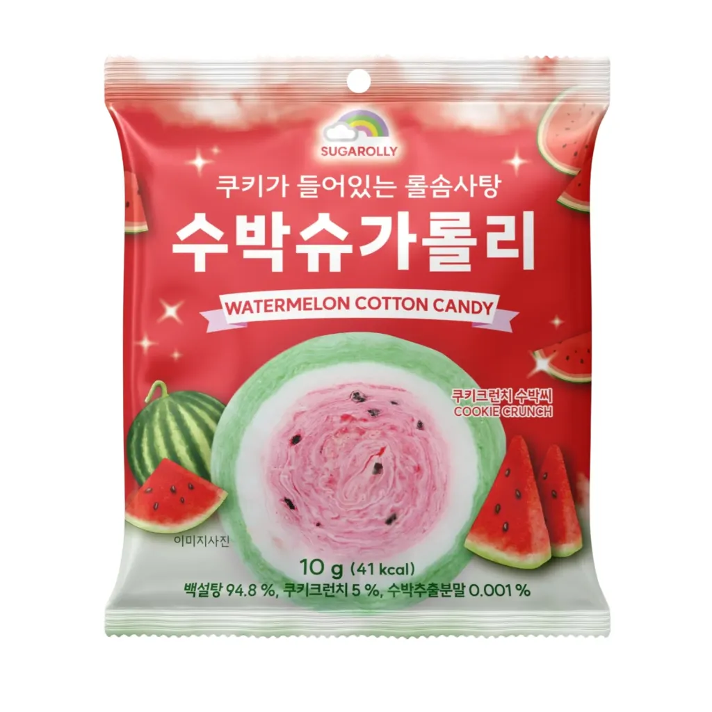 [COT005] SUGAROLLY WATERMELON COTTON CANDY 10G