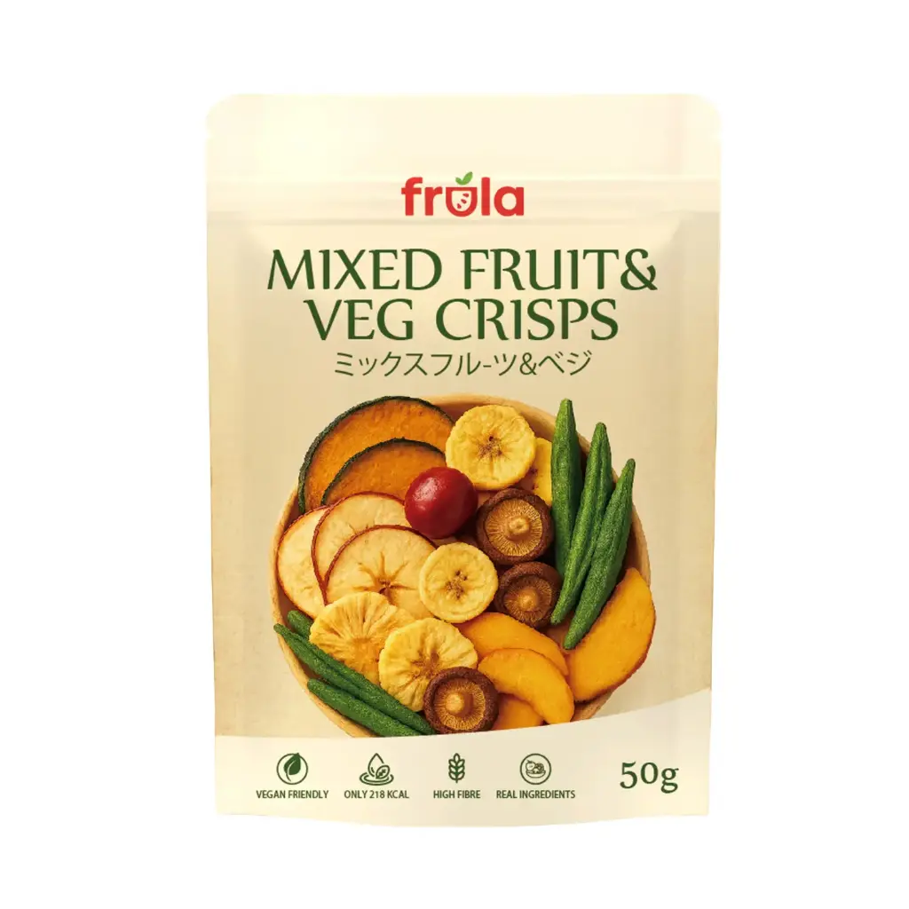 [VEG101] FRULA MIXED FRUIT & VEG CRISPS 10X50G