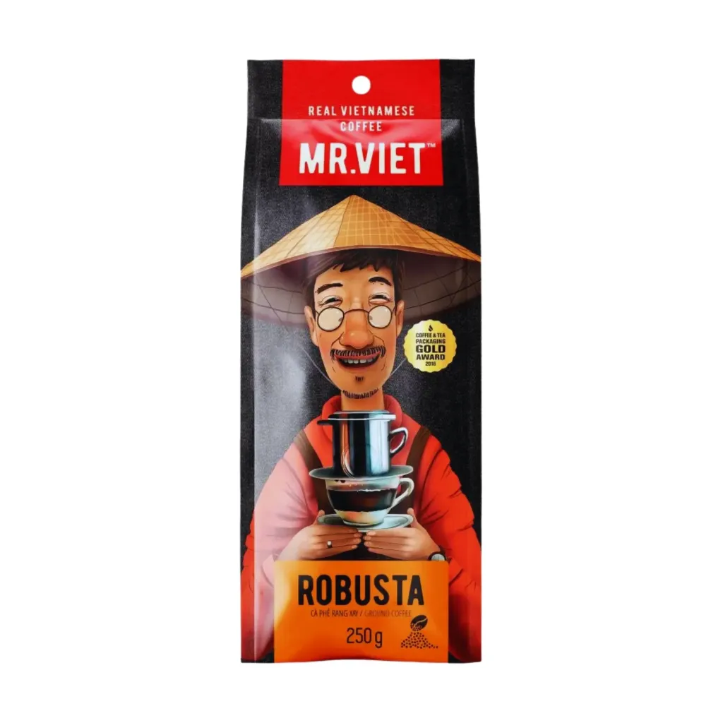 Mr. Viet "Robusta" Ground Coffee 12x250g