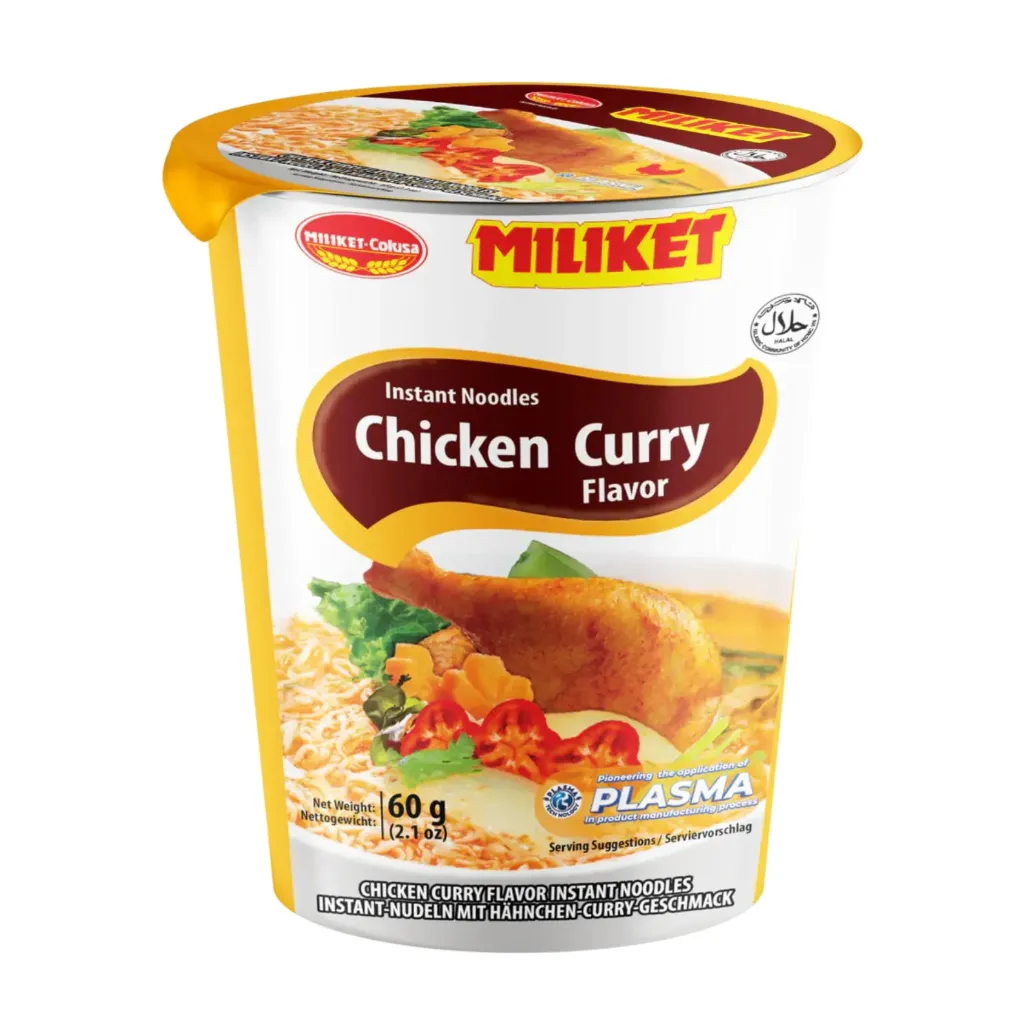 Miliket Chicken Curry Instant Noodle 24x60g