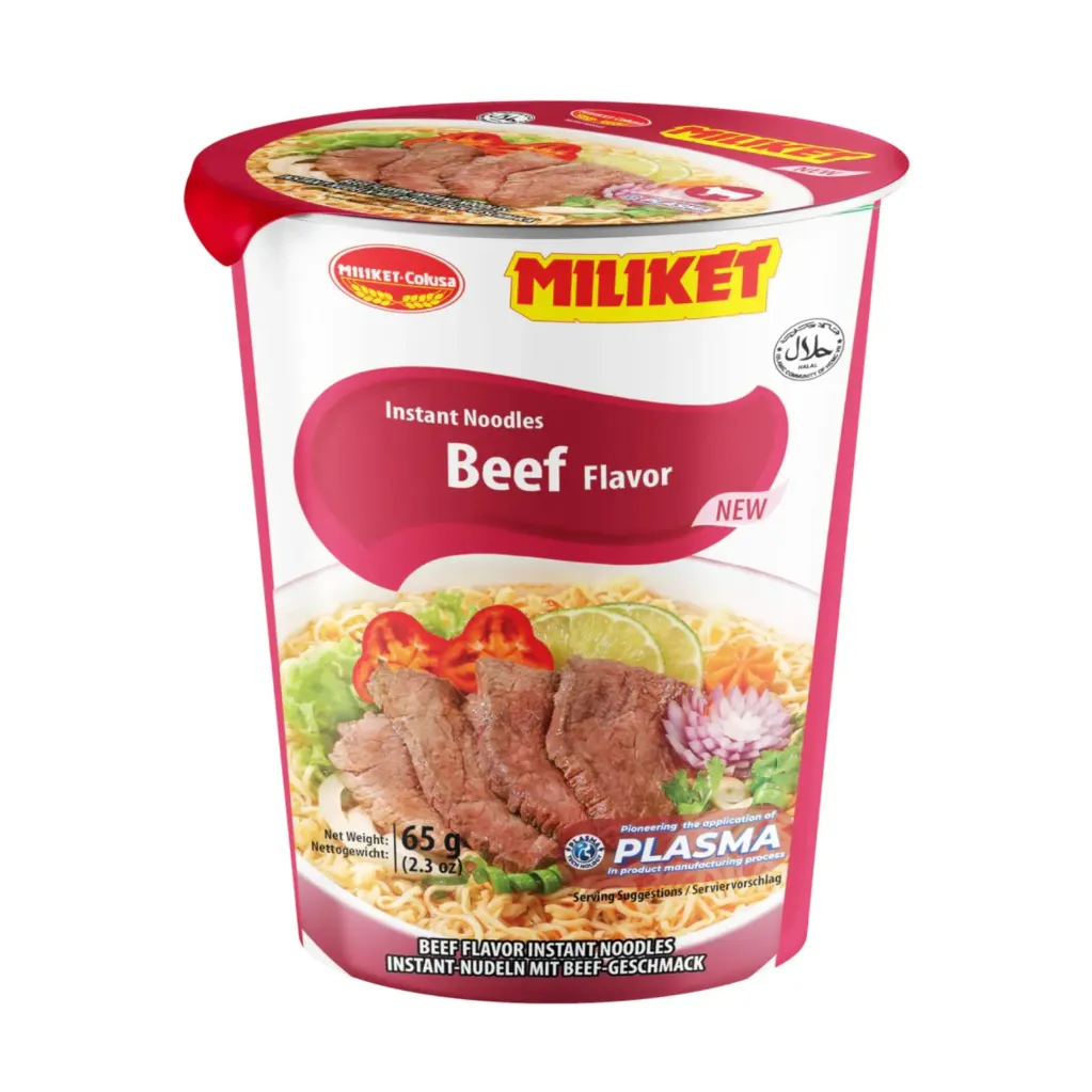 Miliket Beef Instant Noodle 24x60g