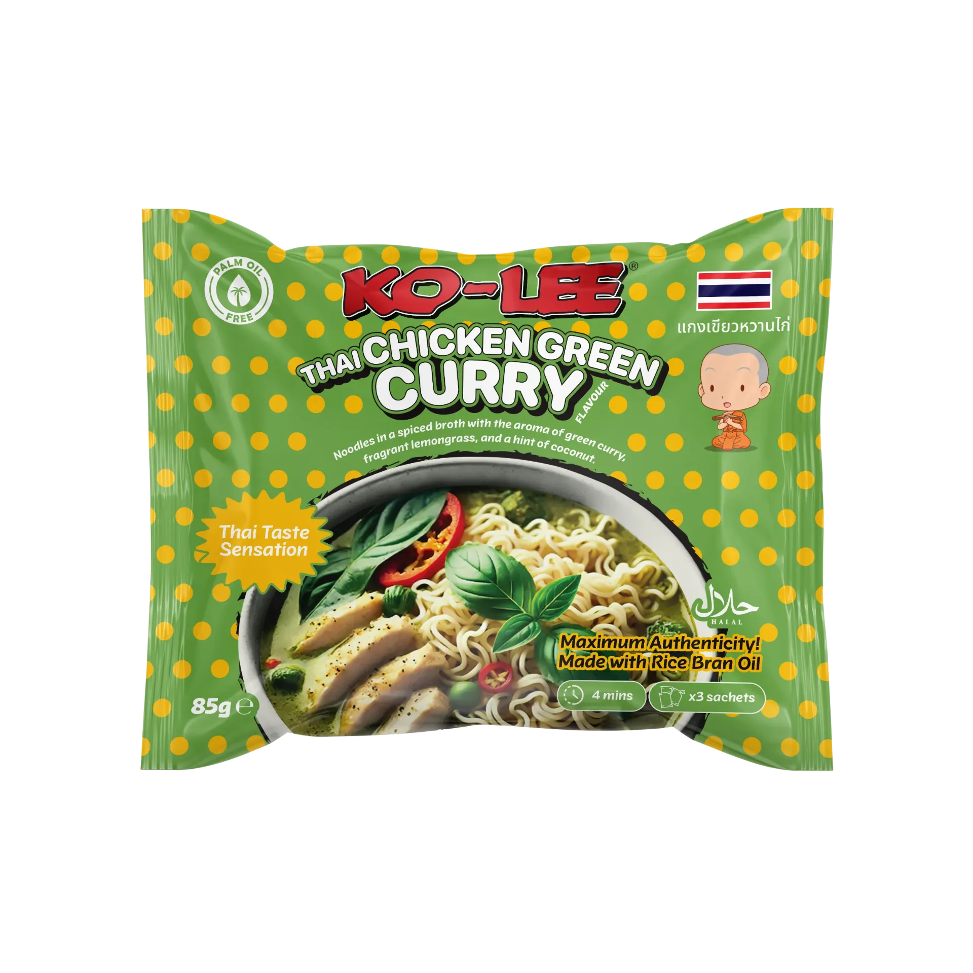 [KLT001] KO-LEE THAI SENSATION CHICKEN GREEN CURRY 22X85G