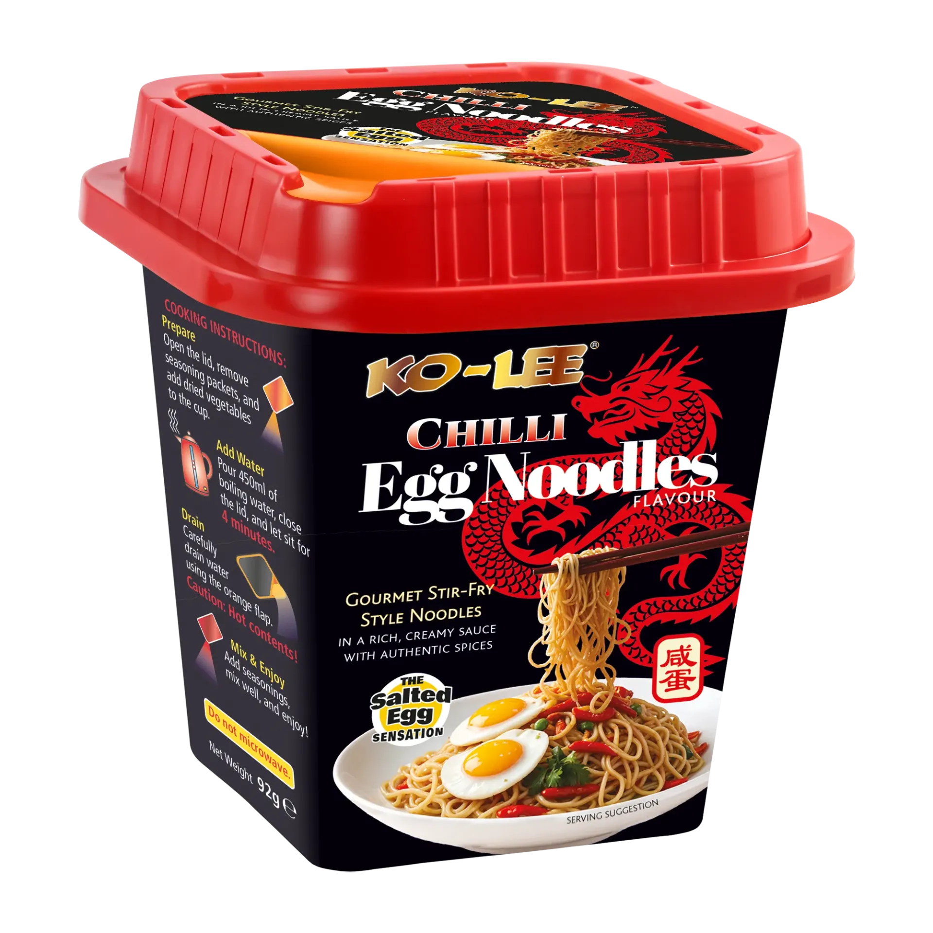[KLB001] KO-LEE CHILLI EGG BOX NOODLES 8X92G
