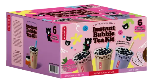 [BUB516] POCAS BUBBLE TEA DIY KIT 6 VARIETY PTY 3X2SET/510G