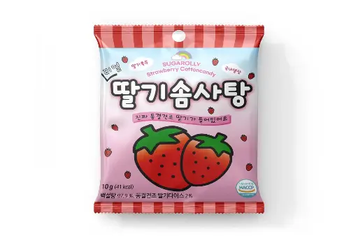 [COT006] SUGAROLLY STRAWBERRY COTTON CANDY 10G