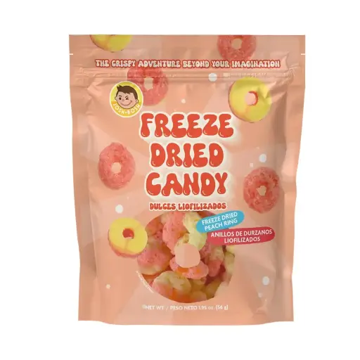 [MAN942] JOSH BOSH FREEZE DRIED CANDY PEACH RINGS 24X55G