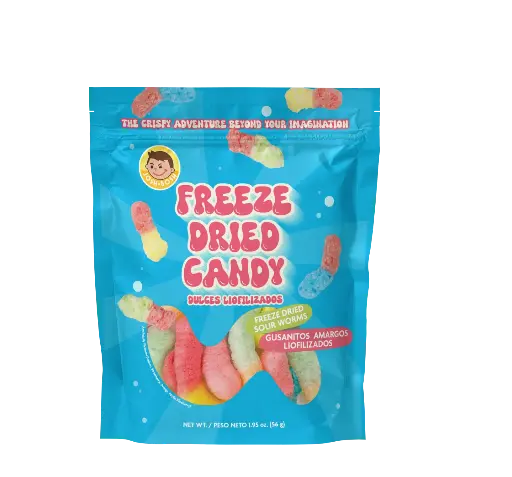 [MAN944] JOSH BOSH FREEZE DRIED CANDY SOUR WORMS 24X55G