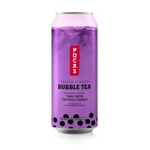 [BUB340] POCAS BUBBLE TEA TARO FLAVOUR 24X490ML